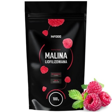 Maliny Liofilizowane 100g HiFOOD PREMIUM CAŁE