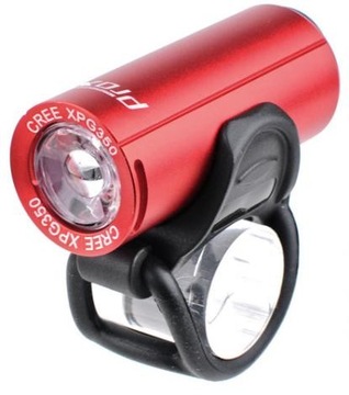 LAMPA ROWEROWA PRZÓD PROX PICTOR CZERWONY CREE 350Lm USB Łatwy Demontaż