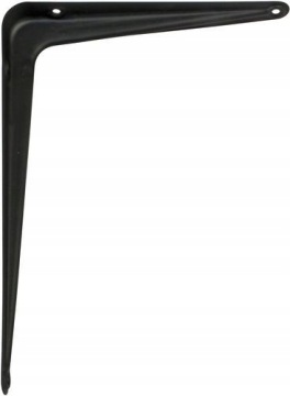 KĄTOWNIK WSPORNIK PÓŁKI POD PÓŁKĘ 125x150 CZARNY