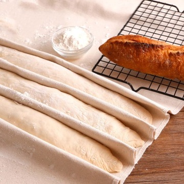 Льняная ткань для выпечки хлеба из слоеного теста.