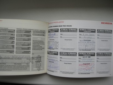ХОНДА Хонда ПЛ сервисная книжка