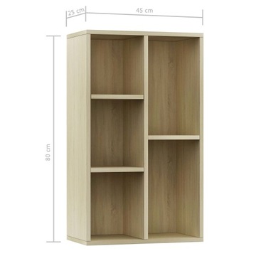 vidaXL Книжный шкаф/шкаф Дуб Сонома 50x25x80 см ДСП
