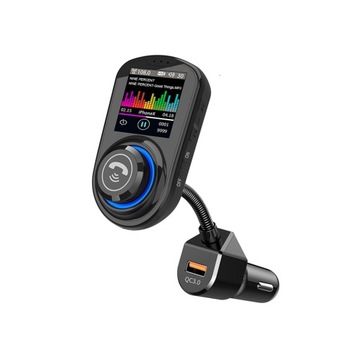 Transmiter FM 2xUSB Bluetooth zestaw głośnomówiący