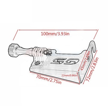 Action Camera Mount Data Recorder Uchwyt