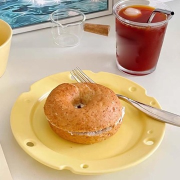 Ceramiczny talerz obiadowy Rekwizyty fotograficzne Organizator kosmetyków Kreatywny owoc żółty