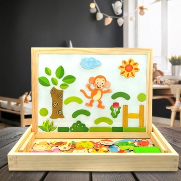 МАГНИТНАЯ ДОСКА, СУХОЕ СТИРАНИЕ, ДВУСТОРОННИЙ РИСОВАНИЕ, АКСЕССУАРЫ