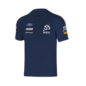 T-shirt męski Team M-Sport Sparco granatowy (M)