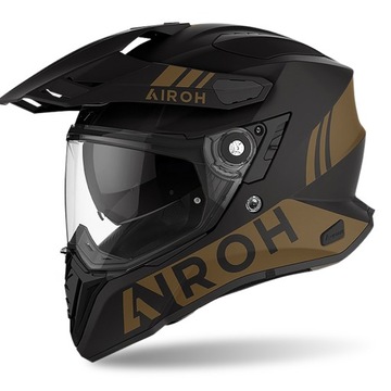 Kask integralny AIROH COMMANDER CZARNY/ZŁOTY MAT rozm. XL