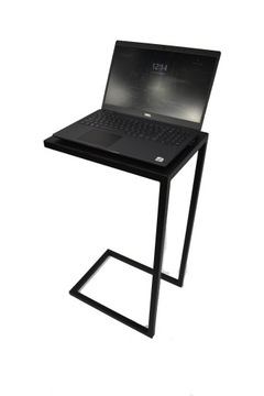 Stolik boczny no2 pod laptopa loft blat blacha mat