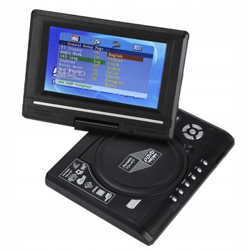 ПОРТАТИВНЫЙ DVD-ПЛЕЕР С АККУМУЛЯТОРОМ 7 ДЮЙМОВ USB AV