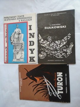 TEATR POLSKI ROCZNICA WARSZAWA HAMLET INDYK BALLADYNA KIELCE PROGRAM 11 szt