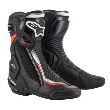 Buty motocyklowe Alpinestars SMX Plus V2 męskie czarno-czerwone rozmiar 42