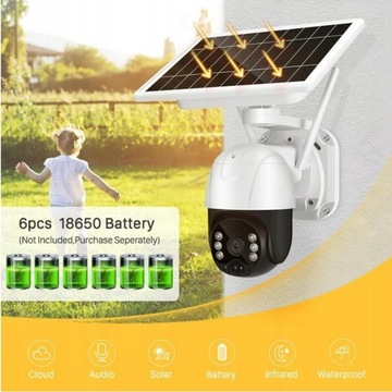 НАРУЖНАЯ СОЛНЕЧНАЯ ВРАЩАЮЩАЯСЯ IP WIFI FULL HD СОЛНЕЧНАЯ КАМЕРА