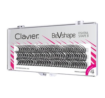 CLAVIER BEVSHAPE KĘPKI SZTUCZNYCH RZĘS B 16MM