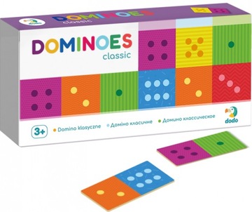 GRA DOMINO KLASYCZNE EDUKACYJNA PLANSZOWA KARCIANA