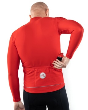 УТЕПЛЕННАЯ ВЕЛОСИПЕДНАЯ ТОЛСТОВКА, КРАСНАЯ L, СВЕТООТРАЖАЮЩИЕ СРЕДСТВА, ЛОКОСПОРТ, ДОРОГА.