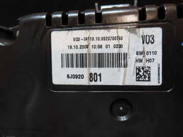 BUDÍKY IBIZA SEAT 6J0920801