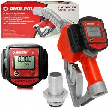 PISTOLET DO POMPY CPN TANKOWANIA PALIWA OLEJU ROPY LCD AUTO-STOP