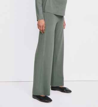 H&M mama Dżersejowe spodnie Before & After zakurzona zieleń rozmiar XS