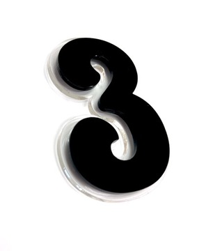 Numer na dom, na drzwi - 3D- elegancki numer, cyfra!