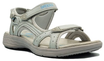 Sandały Damskie Buty Wygodne Sandałki Na Lato Modne Mocne Fajne Szare 39
