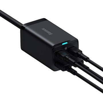 Зарядное устройство Baseus GaN3 Pro 2xUSB C 2xUSB 65 Вт PD QC4.0 AFC PPS Кабель C–C
