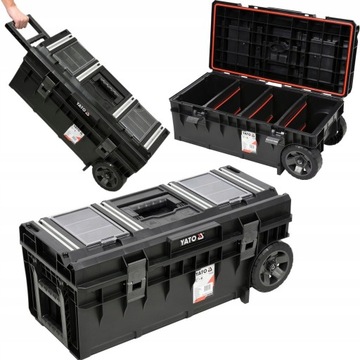 YATO BOX МОДУЛЬНАЯ ИНСТРУМЕНТАЛЬНАЯ ТЕЛЕЖКА НА КОЛЕСАХ 79x38x32 YT-09185