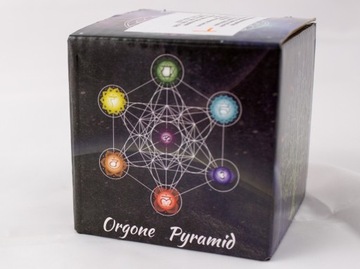 PIRAMIDA ORGONIT AMETYST MIEDŹ ZŁOTA FOLIA PREZENT HARMONIZOWANIE CZAKR 5cm