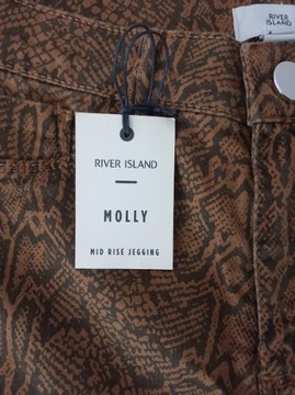 River Island Molly jeggins snake spodnie 34