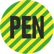 Набор наклеек для распределительных щитов PEN PE N L1 L2 L3