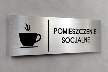 Табличка SOCIAL ROOM 30x10 см DIBOND