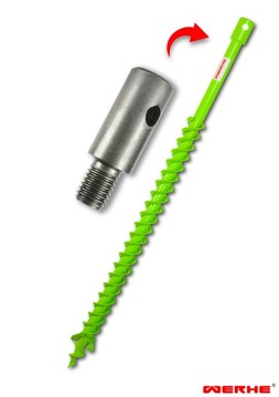 Świder Wiertło do Gleby 40H mm z Adapterem m14