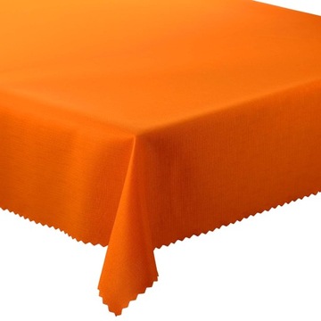 Obrus Plamoodporny Deszczyk Pomarańcz śr. 130 cm