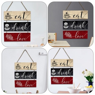 Деревянный настенный знак, украшение стены кухни фермерского дома