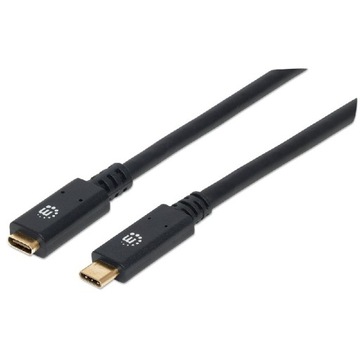Manhattan Kabel Przedłużacz USB-C 3.2 Gen1 M/F 60W 3A 1 m