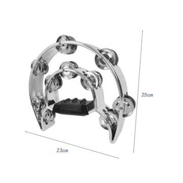 Hi Hat Tambourine Double Row Bells Профессиональная ударная установка Hi Hat d
