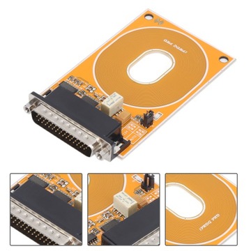 Желтый металлический адаптер RFID-излучателя с функцией защиты от считывания и