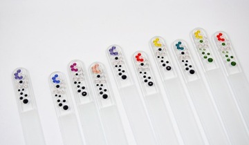 Уникальная чешская ПИЛКА, 13 см, в футляре, украшенная кристаллами Сваровски.