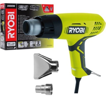 МНОГОФУНКЦИОНАЛЬНАЯ ЭЛЕКТРИЧЕСКАЯ ТЕПЛОВАЯ ПИСТОКА RYOBI 2000ВТ 600C ДВА РЕЖИМА EHG2000