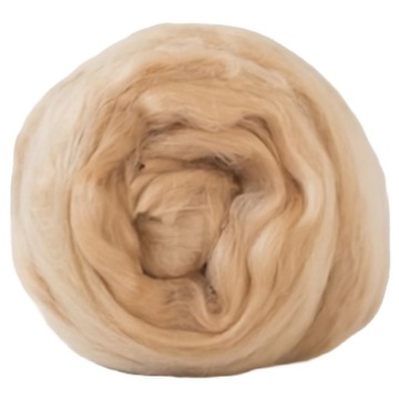 Czesanka na włosy aniołków Jedwab do filcowania Tussah 15g Nude ZŁOTY BLOND