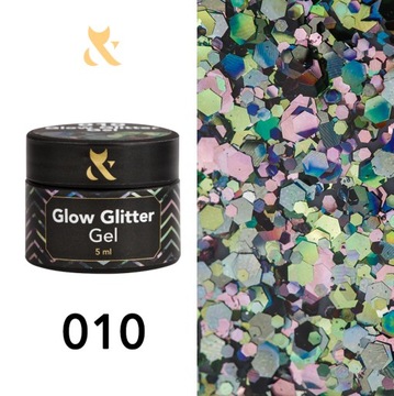 Żel do zdobień FOX Glow Glitter 010
