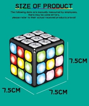 ЭЛЕКТРОННЫЙ КУБИК РУБИКА POP IT GAME 7 ХИТ ИГРЫ ДЛЯ РАЗУМА И ПАМЯТИ