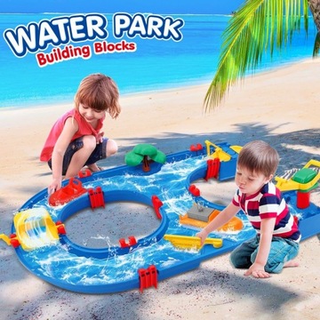 STOLIK TOR WODNY STATKI FIGURKI WATERPLAY BIG 39el.
