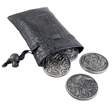 МИФОЛОГИЯ КТУЛХУ — СЕРЕБРЯНАЯ МЕТАЛЛИЧЕСКАЯ МОНЕТА ЙИГ 1 ПК РОЛЕВАЯ РПГ