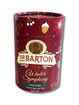 Herbata Czarna Early Grey Liściasta Ceylon w Puszce Prezent Sir Barton 80g