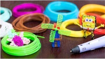 МИНИ-ПРИНТЕР 3D РУЧКА Детская 3D РУЧКА Magic + PLA НИТЬ 110 МЕТРОВ