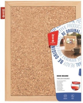 Пробковая доска MEMOBE на письменный стол 30х21 см РАМА для письменного стола