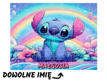 Puzzle z imieniem 88/96 elementów - dużo wzorów