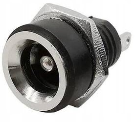 GNIAZDO ZASILAJĄCE DC PRZEJŚCIE 2,1/5,5mm ZASILANIA LUTOWANE PRZYKRĘCANE