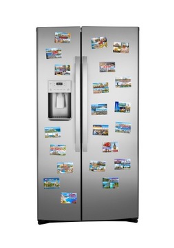 Стеклянный городской магнит на холодильник - АНТАЛЬЯ